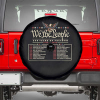 250 Year Timeline 1776 2026 Patriotic Historical Anniversary Spare Tire Cover