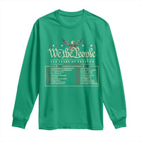 250 Year Timeline 1776 2026 Patriotic Historical Anniversary Long Sleeve Shirt