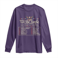 250 Year Timeline 1776 2026 Patriotic Historical Anniversary Long Sleeve Shirt