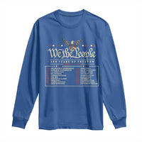 250 Year Timeline 1776 2026 Patriotic Historical Anniversary Long Sleeve Shirt