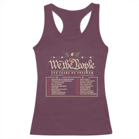 250 Year Timeline 1776 2026 Patriotic Historical Anniversary Racerback Tank Top