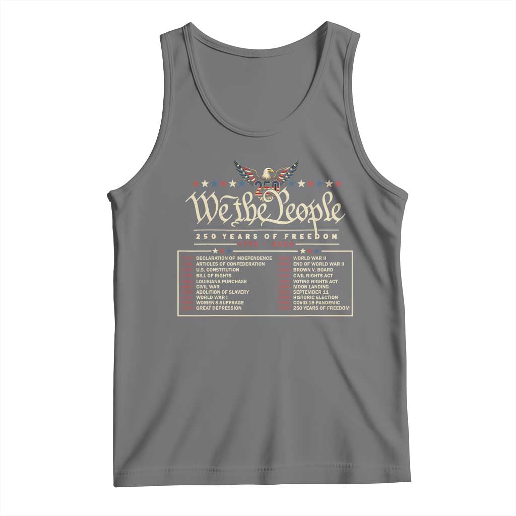 250 Year Timeline 1776 2026 Patriotic Historical Anniversary Tank Top