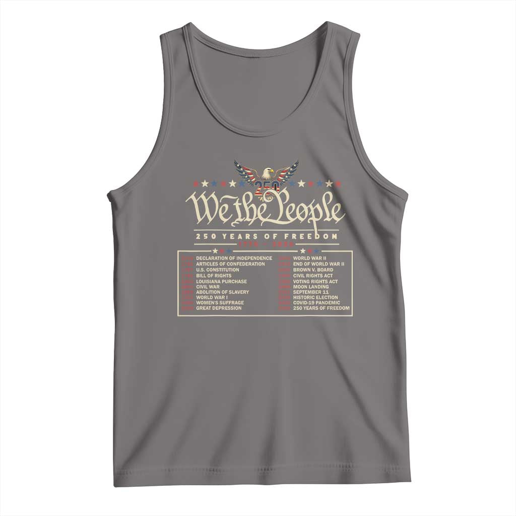 250 Year Timeline 1776 2026 Patriotic Historical Anniversary Tank Top