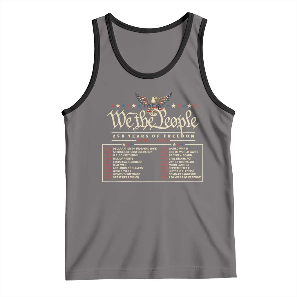 250 Year Timeline 1776 2026 Patriotic Historical Anniversary Tank Top