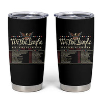 250 Year Timeline 1776 2026 Patriotic Historical Anniversary Tumbler Cup
