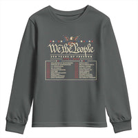 250 Year Timeline 1776 2026 Patriotic Historical Anniversary Youth Sweatshirt
