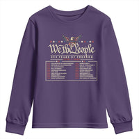 250 Year Timeline 1776 2026 Patriotic Historical Anniversary Youth Sweatshirt