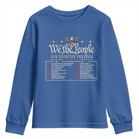 250 Year Timeline 1776 2026 Patriotic Historical Anniversary Youth Sweatshirt