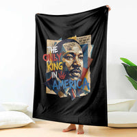 Martin Luther King Throw Blanket The Only King In America No Kings Protest