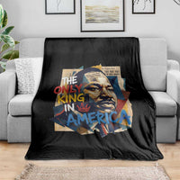 Martin Luther King Throw Blanket The Only King In America No Kings Protest