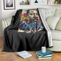 Martin Luther King Throw Blanket The Only King In America No Kings Protest