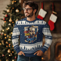 Martin Luther King Ugly Christmas Sweater The Only King In America No Kings Protest