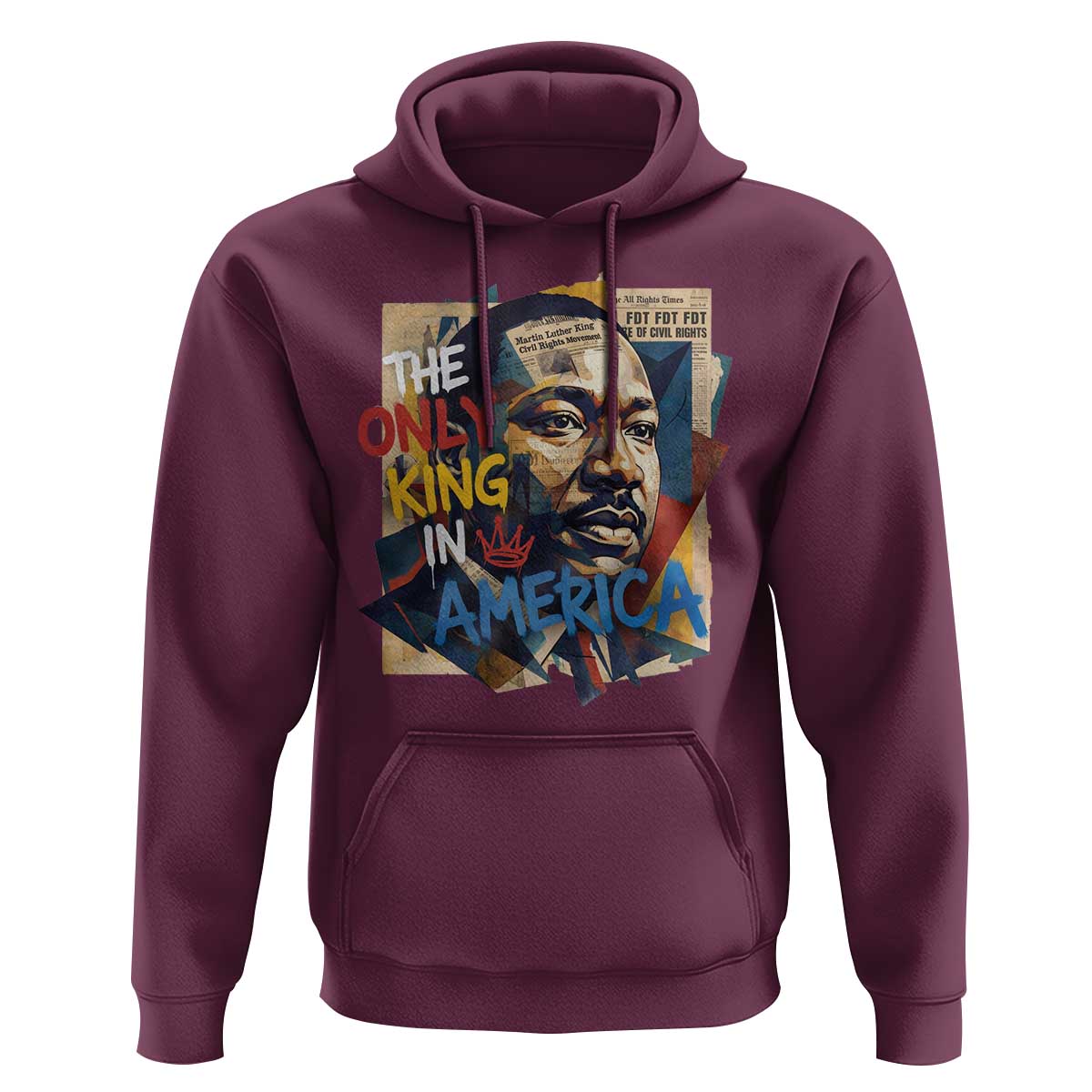 Martin Luther King Hoodie The Only King In America No Kings Protest