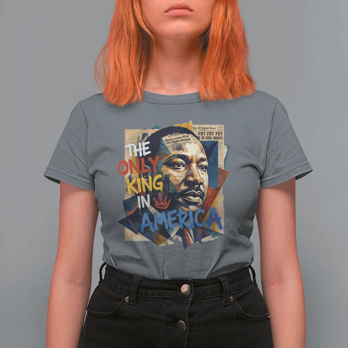 Martin Luther King T Shirt For Women The Only King In America No Kings Protest