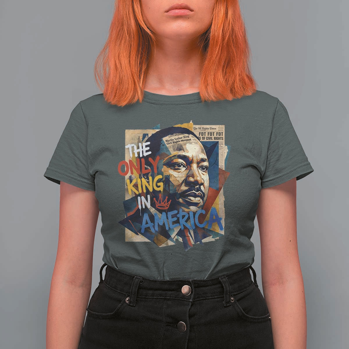 Martin Luther King T Shirt For Women The Only King In America No Kings Protest