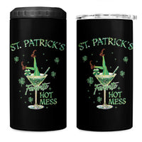 Funny St Patrick's Favorite Hot Mess 4 in 1 Can Cooler Tumbler Drunk Leprechaun Cocktail - Wonder Print Shop