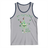 Funny St Patrick's Favorite Hot Mess Tank Top Drunk Leprechaun Cocktail