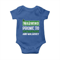 Funny Warning Prone To Shenanigans And Malarkey St Patrick's Day Baby Onesie