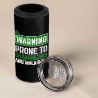 Funny Warning Prone To Shenanigans And Malarkey St Patrick's Day 4 in 1 Can Cooler Tumbler