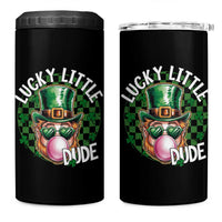Funny St Patrick's Day Lucky Little Dude 4 in 1 Can Cooler Tumbler Cute Leprechaun Shamrock
