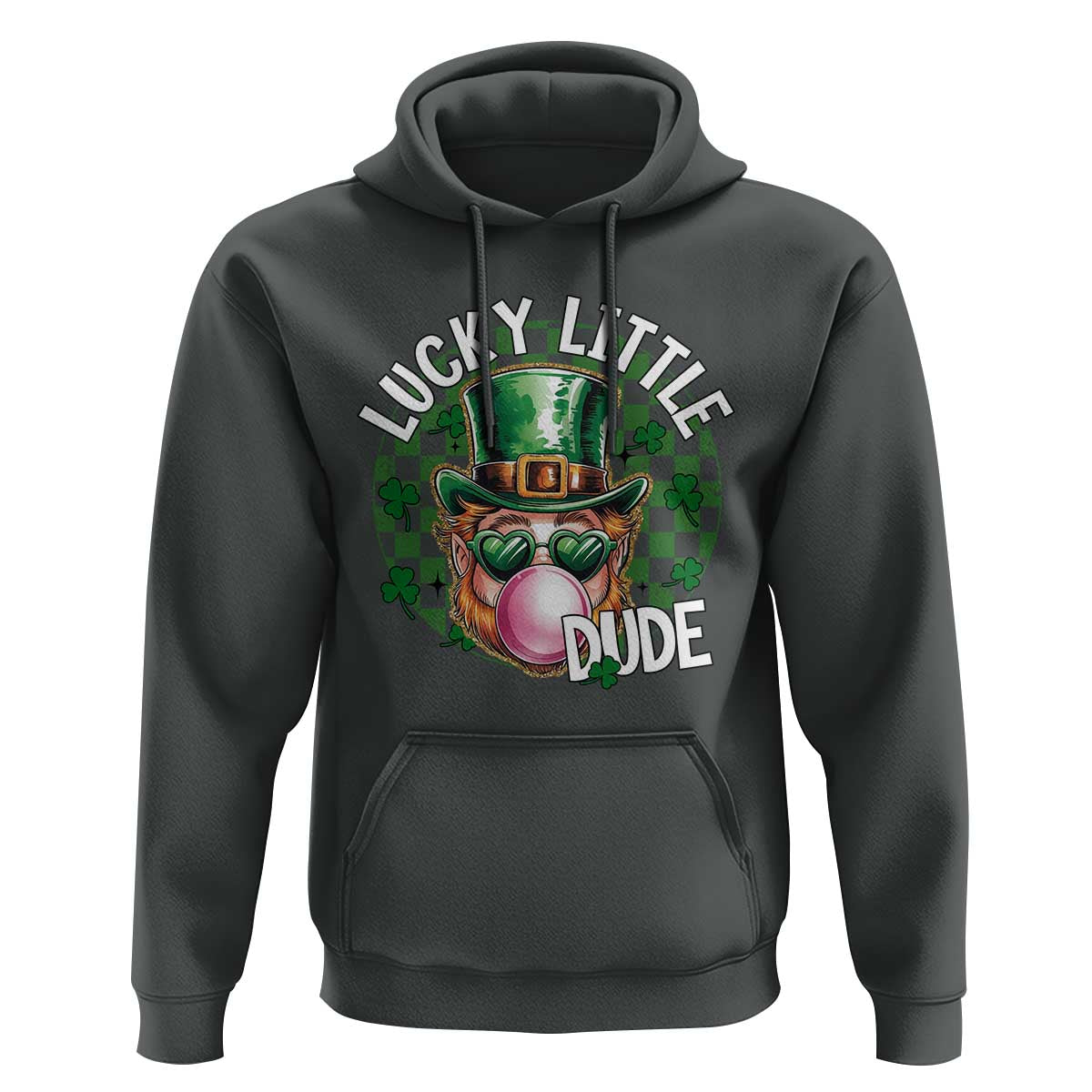 Funny St Patrick's Day Lucky Little Dude Hoodie Cute Leprechaun Shamrock