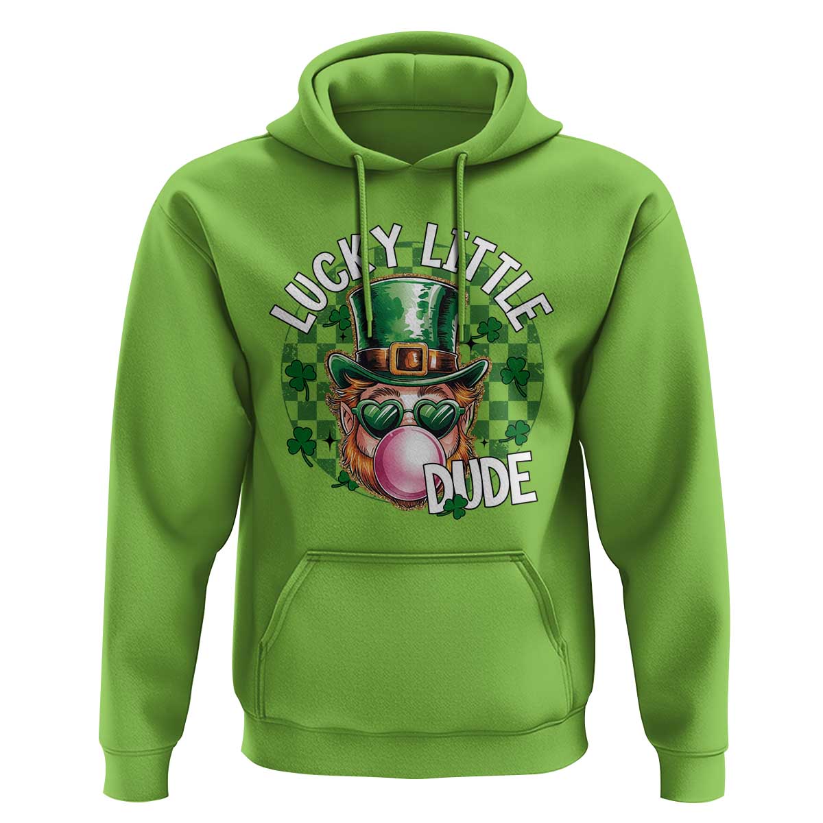 Funny St Patrick's Day Lucky Little Dude Hoodie Cute Leprechaun Shamrock
