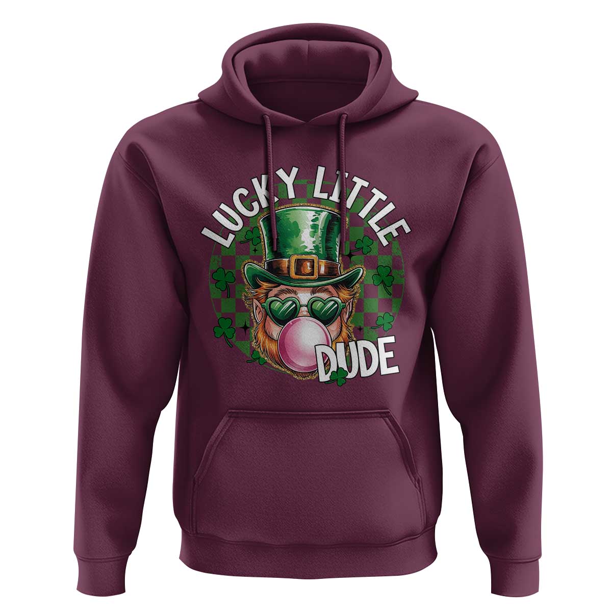 Funny St Patrick's Day Lucky Little Dude Hoodie Cute Leprechaun Shamrock