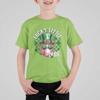 Funny St Patrick's Day Lucky Little Dude T Shirt For Kid Cute Leprechaun Shamrock