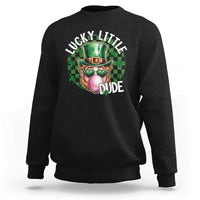 Funny St Patrick's Day Lucky Little Dude Sweatshirt Cute Leprechaun Shamrock