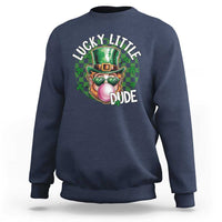 Funny St Patrick's Day Lucky Little Dude Sweatshirt Cute Leprechaun Shamrock