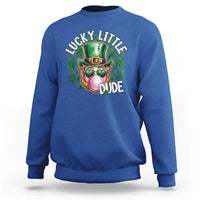 Funny St Patrick's Day Lucky Little Dude Sweatshirt Cute Leprechaun Shamrock