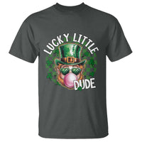 Funny St Patrick's Day Lucky Little Dude T Shirt Cute Leprechaun Shamrock