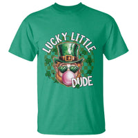 Funny St Patrick's Day Lucky Little Dude T Shirt Cute Leprechaun Shamrock
