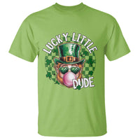 Funny St Patrick's Day Lucky Little Dude T Shirt Cute Leprechaun Shamrock