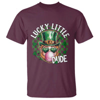 Funny St Patrick's Day Lucky Little Dude T Shirt Cute Leprechaun Shamrock