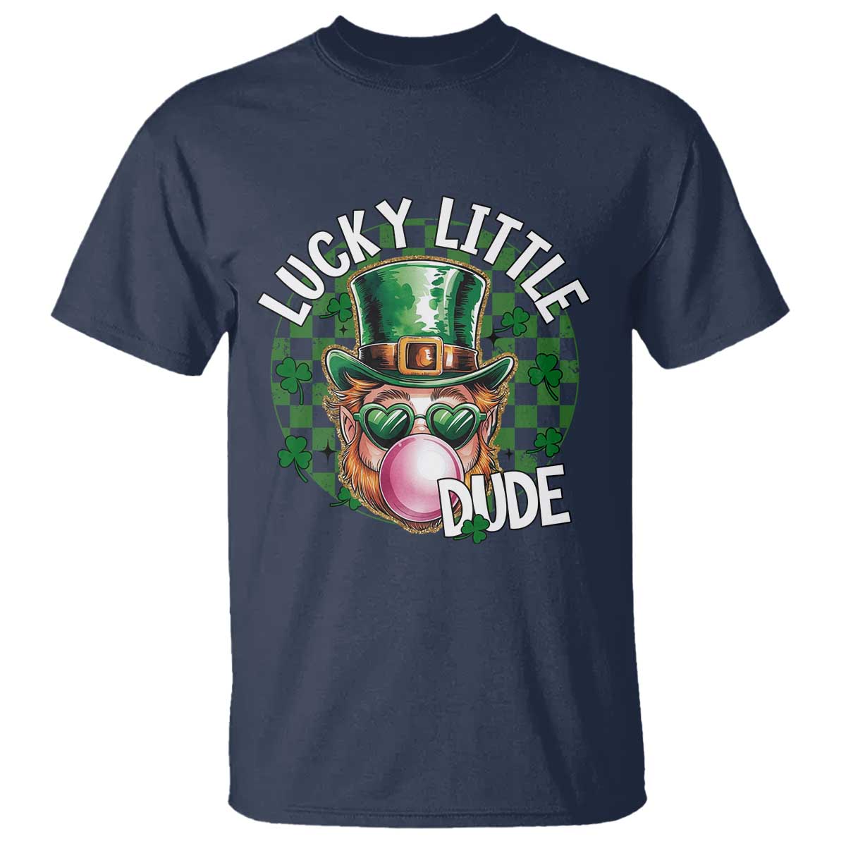 Funny St Patrick's Day Lucky Little Dude T Shirt Cute Leprechaun Shamrock