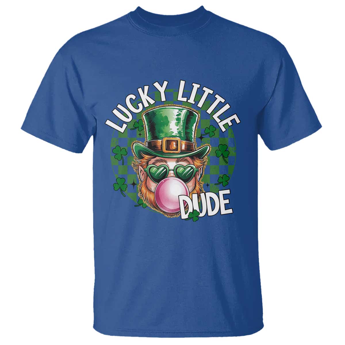 Funny St Patrick's Day Lucky Little Dude T Shirt Cute Leprechaun Shamrock