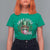 Funny St Patrick's Day Lucky Little Dude T Shirt For Women Cute Leprechaun Shamrock