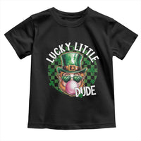 Funny St Patrick's Day Lucky Little Dude Toddler T Shirt Cute Leprechaun Shamrock