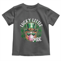 Funny St Patrick's Day Lucky Little Dude Toddler T Shirt Cute Leprechaun Shamrock