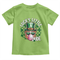 Funny St Patrick's Day Lucky Little Dude Toddler T Shirt Cute Leprechaun Shamrock
