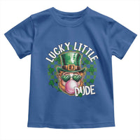 Funny St Patrick's Day Lucky Little Dude Toddler T Shirt Cute Leprechaun Shamrock