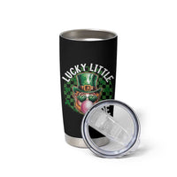 Funny St Patrick's Day Lucky Little Dude Tumbler Cup Cute Leprechaun Shamrock