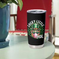 Funny St Patrick's Day Lucky Little Dude Tumbler Cup Cute Leprechaun Shamrock