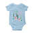 Funny St Patrick's Day Coquette Baby Onesie Lucky Girl Horseshoe Pink Bow