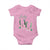 Funny St Patrick's Day Coquette Baby Onesie Lucky Girl Horseshoe Pink Bow