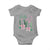 Funny St Patrick's Day Coquette Baby Onesie Lucky Girl Horseshoe Pink Bow