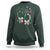 Funny St Patrick's Day Coquette Sweatshirt Lucky Girl Horseshoe Pink Bow