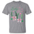 Funny St Patrick's Day Coquette T Shirt Lucky Girl Horseshoe Pink Bow