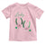 Funny St Patrick's Day Coquette Toddler T Shirt Lucky Girl Horseshoe Pink Bow